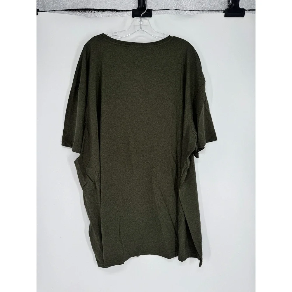 Polo Ralph Lauren T Shirt 3XL Big 3XB Olive Moss Pony Logo Short Sleeve V Neck